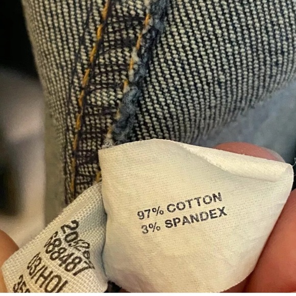 Old Navy Maternity Denim Jean Jacket Blue Stretch Women's Size Medium EUC - Picture 10 of 10